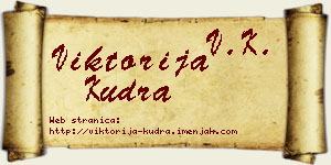 Viktorija Kudra vizit kartica